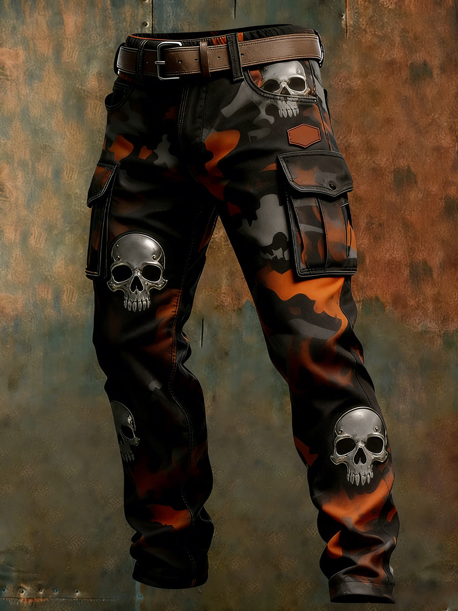 Men's Retro Business Style Casual Work Trousers