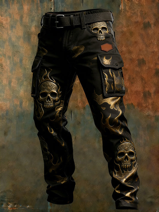 Men's Retro Business Style Casual Work Trousers