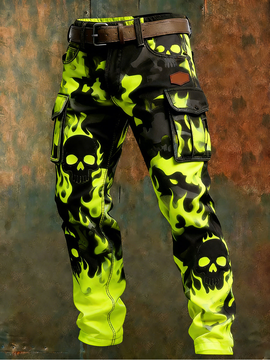 Men's Retro Business Style Casual Work Trousers