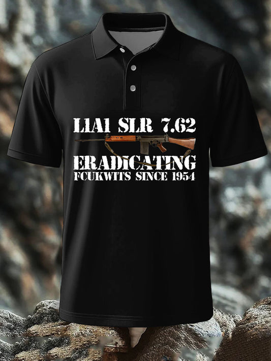 Men's SLR Gun L1AL 7.62 Printed polo shirt