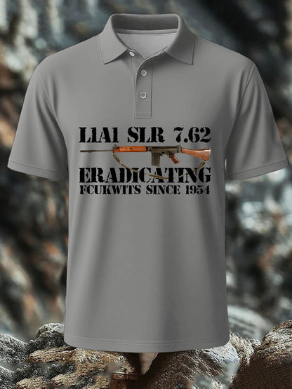 Men's SLR Gun L1AL 7.62 Printed polo shirt