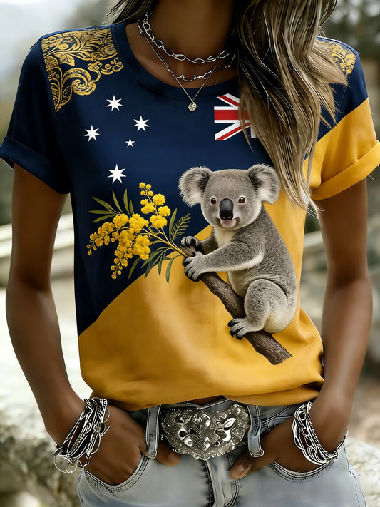 Women's Vintage Australian Holiday Short-Sleeve T-Shirt