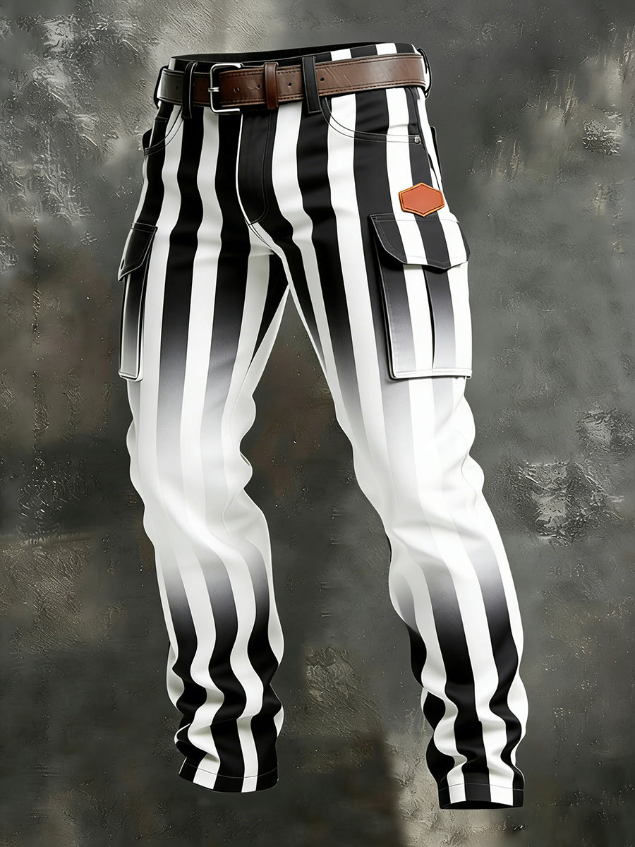 Men's Retro Business Style Casual Work Trousers