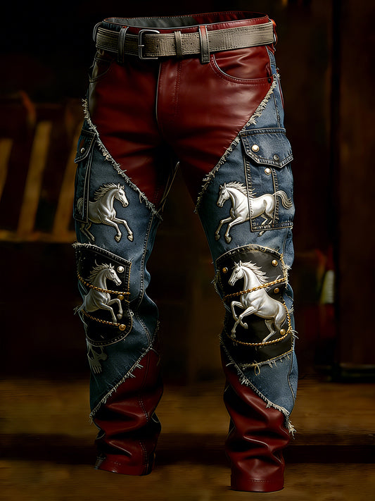 Men's Retro Business Style Casual Work Trousers