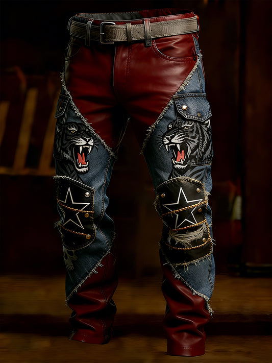 Men's Retro Business Style Casual Work Trousers