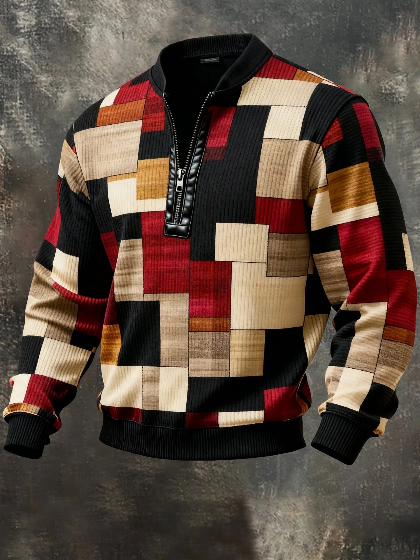 Men's Retro Casual Printed Sweatshirt