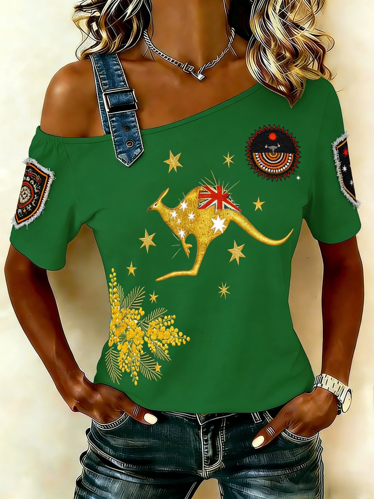 Women's  Vintage Australian Holiday Casual Comfortable Short Sleeve T-Shirt