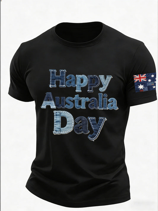 Men's Australian-Inspired Print T-Shirt