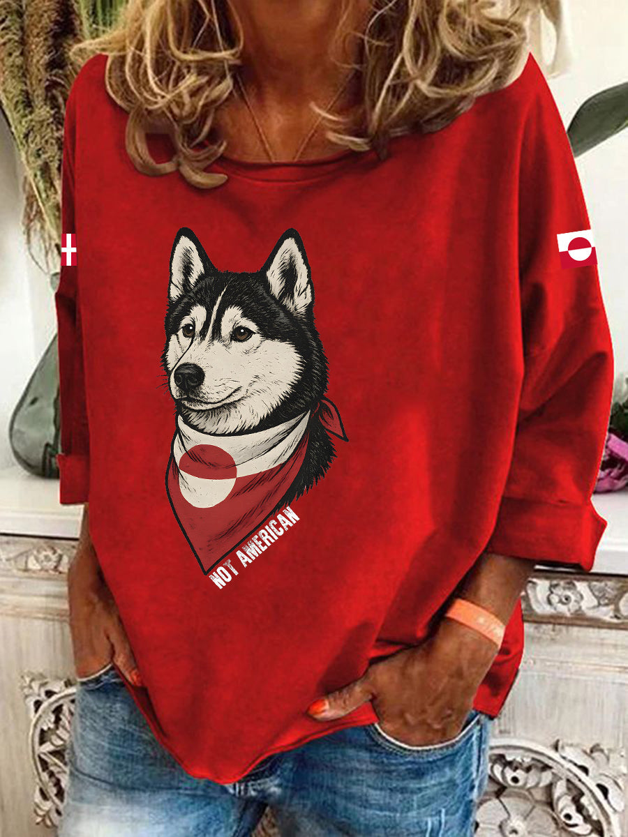 Women's Greenland Dog Long-Sleeve T-Shirt