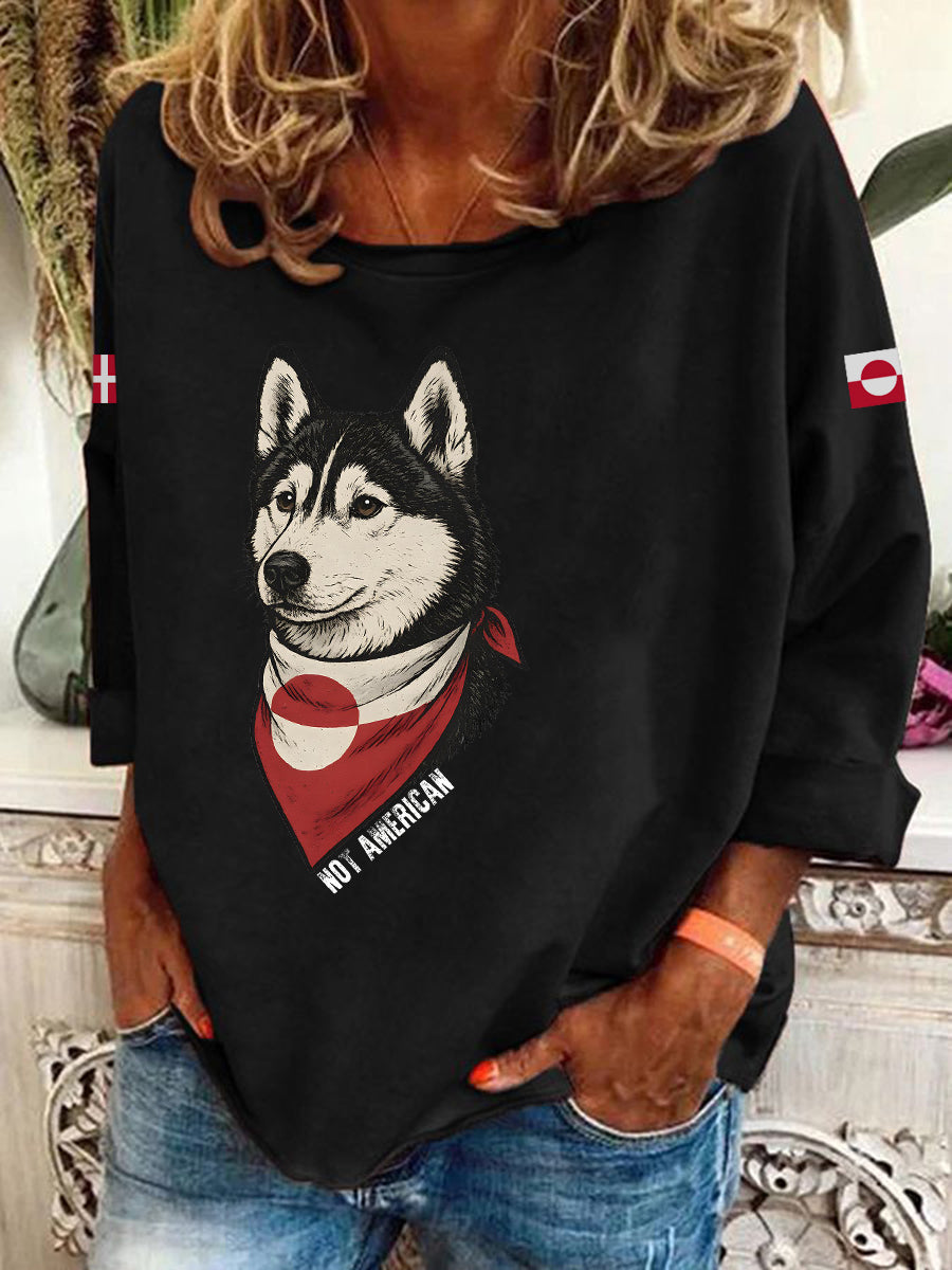 Women's Greenland Dog Long-Sleeve T-Shirt