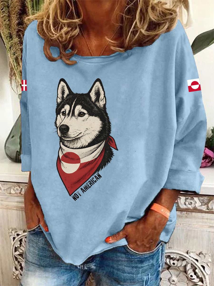 Women's Greenland Dog Long-Sleeve T-Shirt