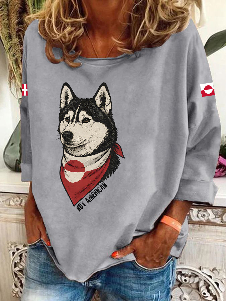 Women's Greenland Dog Long-Sleeve T-Shirt
