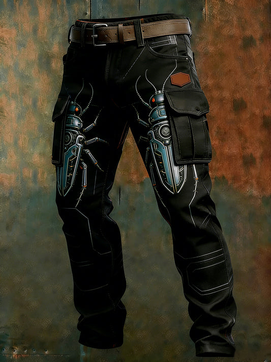 Men's Retro Business Style Casual Work Trousers