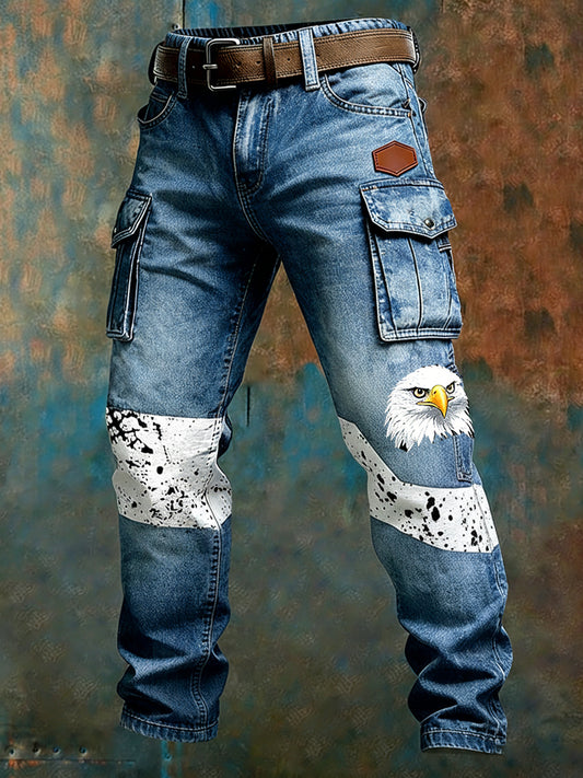 Men's Retro Business Style Casual Work Trousers