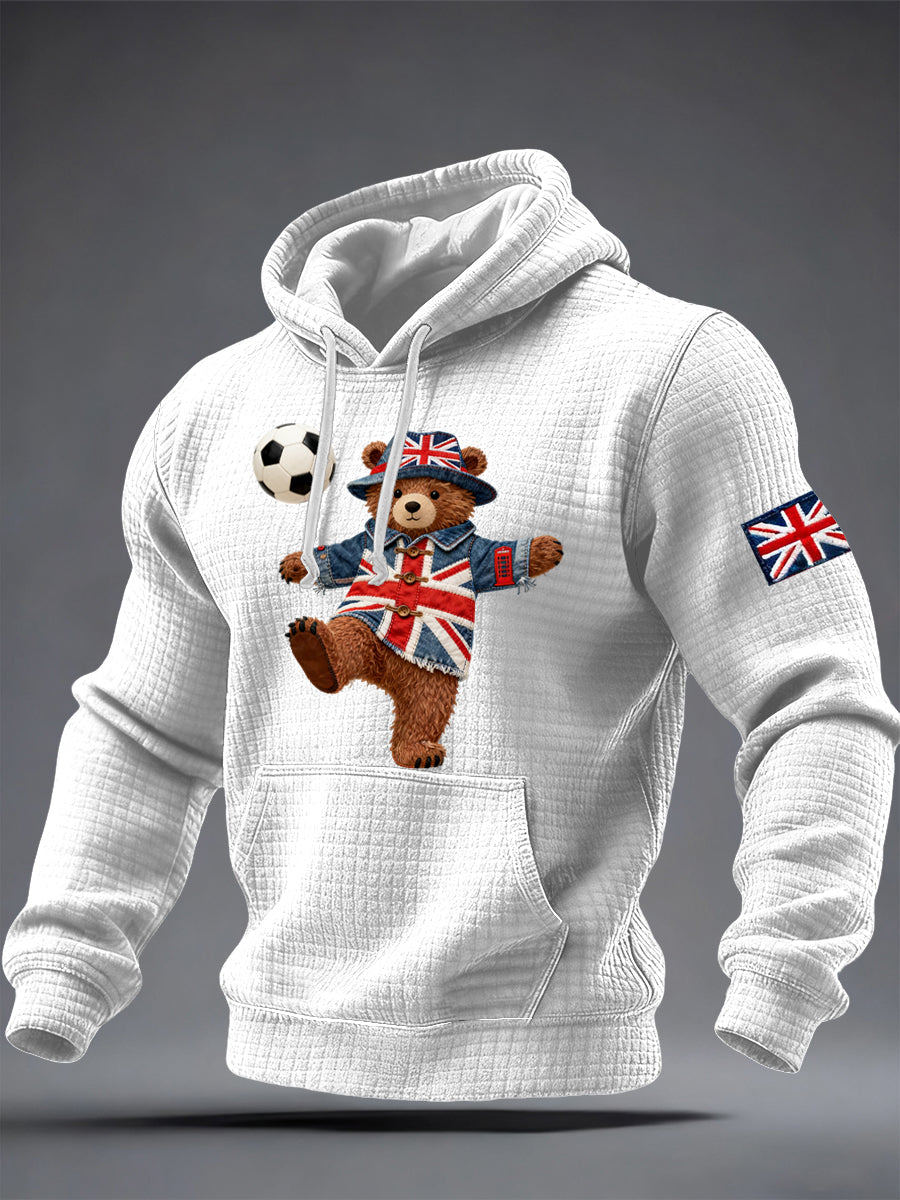 Men's British Style Printed Hoodie