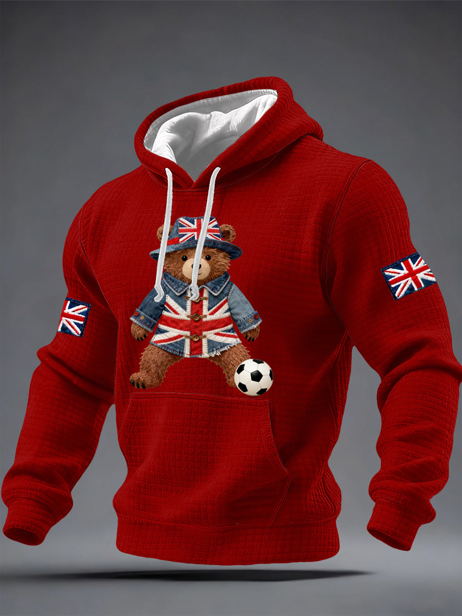 Men's British Style Printed Hoodie