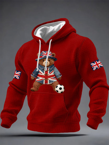 Men's British Style Printed Hoodie