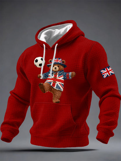 Men's British Style Printed Hoodie