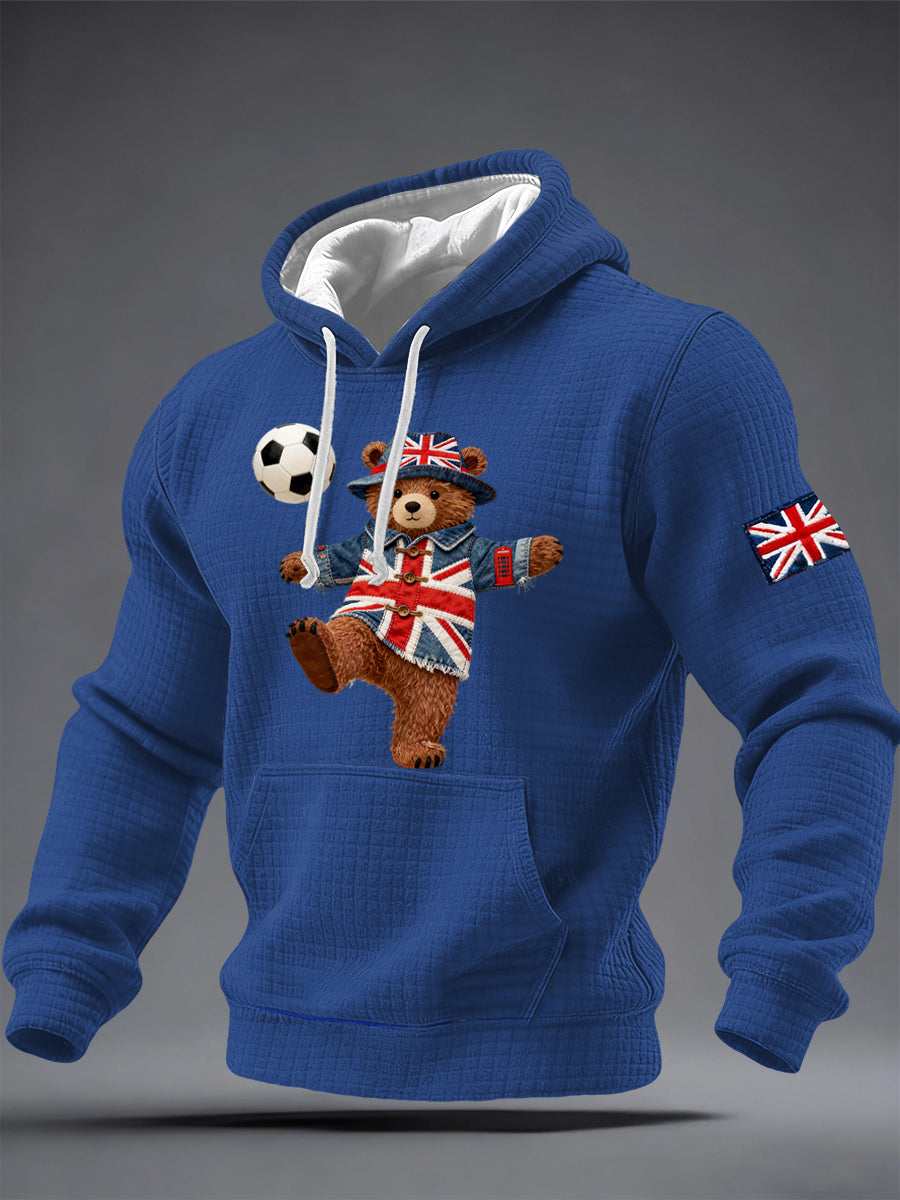 Men's British Style Printed Hoodie