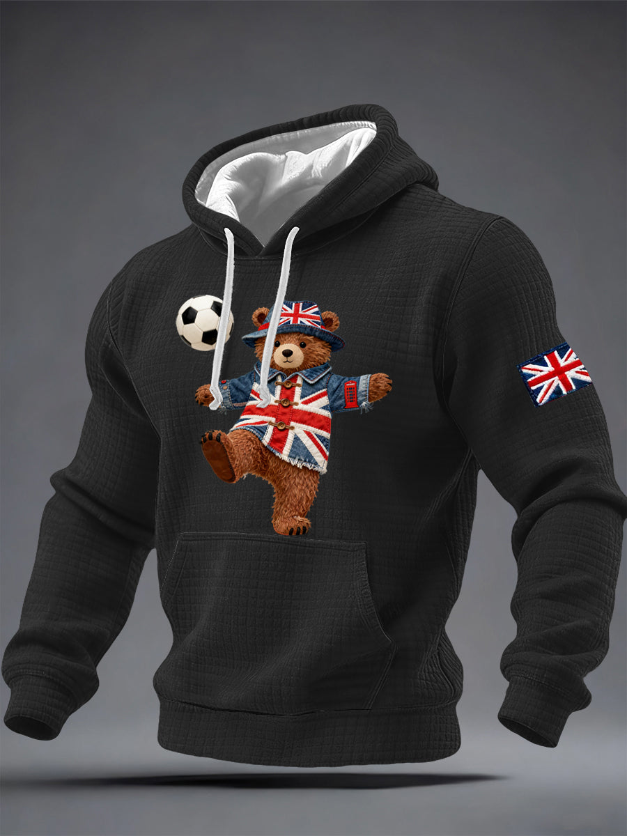 Men's British Style Printed Hoodie