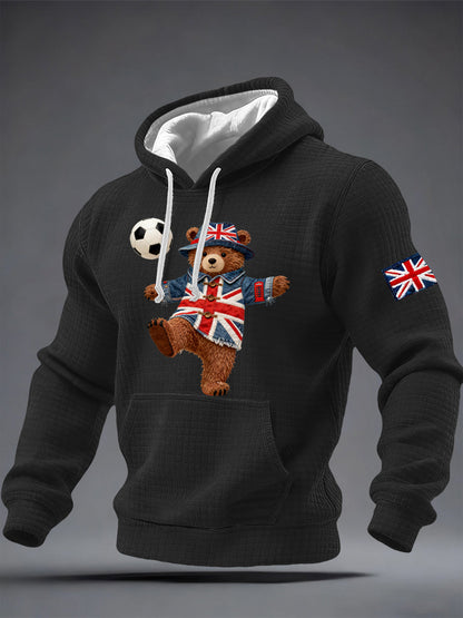 Men's British Style Printed Hoodie