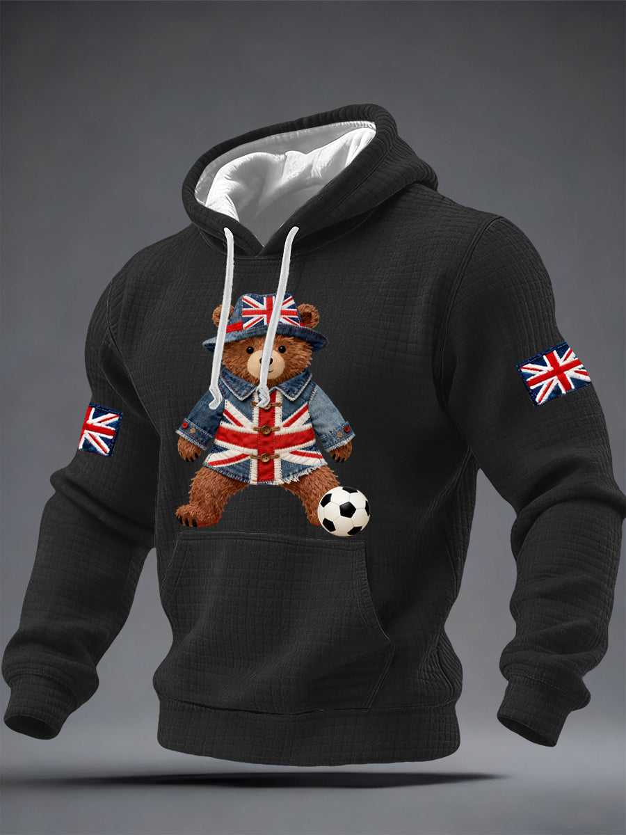 Men's British Style Printed Hoodie