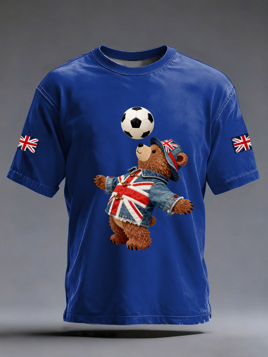 Men's British Style Printed T-shirt
