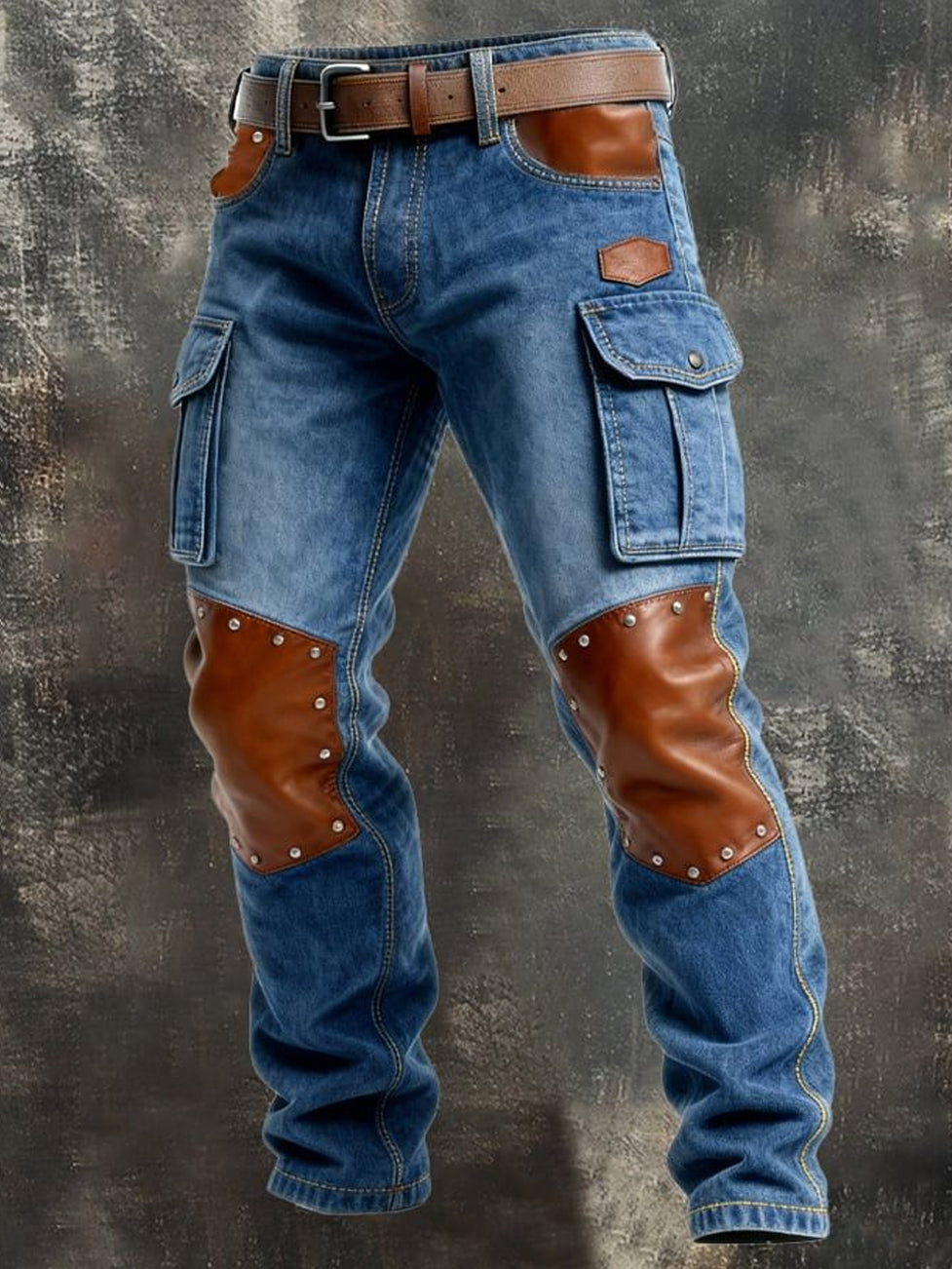 Men's Retro Business Style Casual Work Trousers