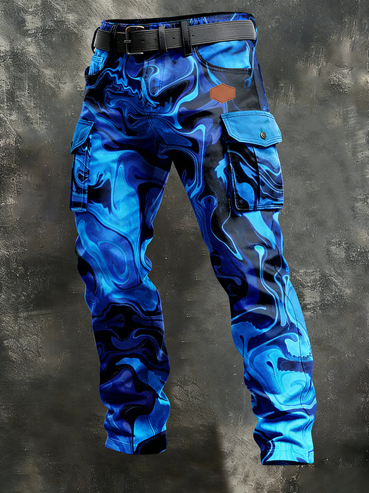 Men's Retro Business Style Casual Work Trousers