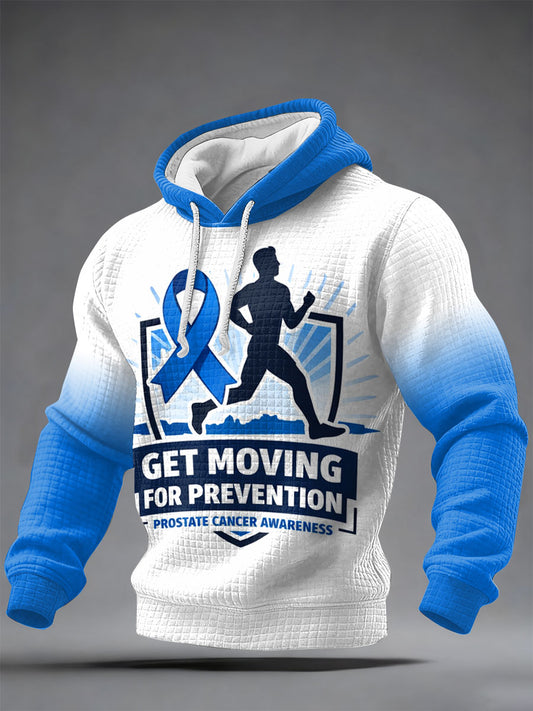 Retro Prostate Cancer Awareness Print Casual Sweatshirt