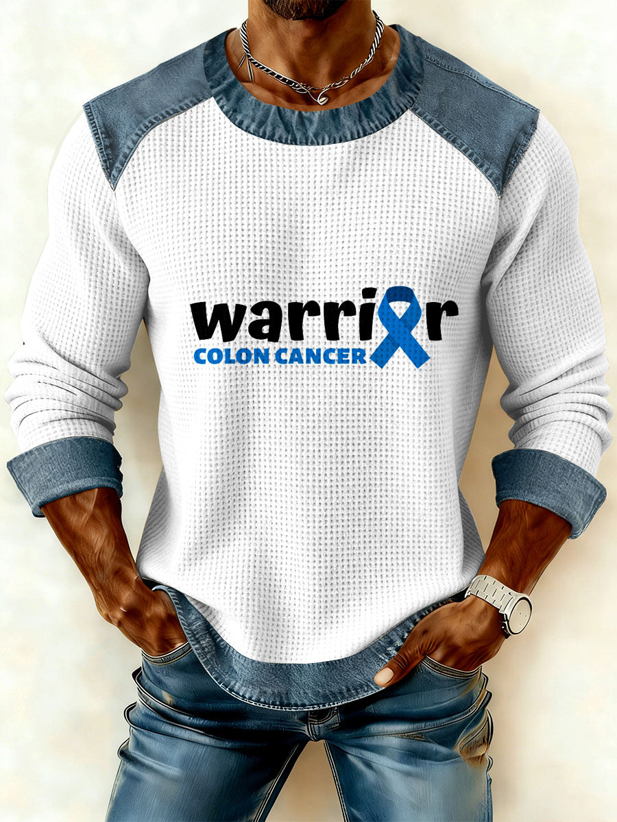 Retro Prostate Cancer Awareness Print Casual Sweatshirt