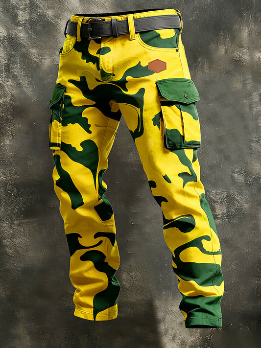 Men's Retro Business Style Casual Work Trousers