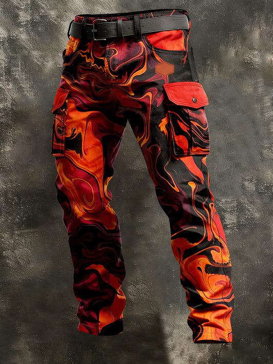 Men's Retro Business Style Casual Work Trousers