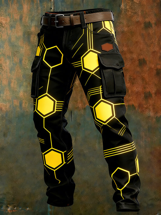 Men's Retro Business Style Casual Work Trousers