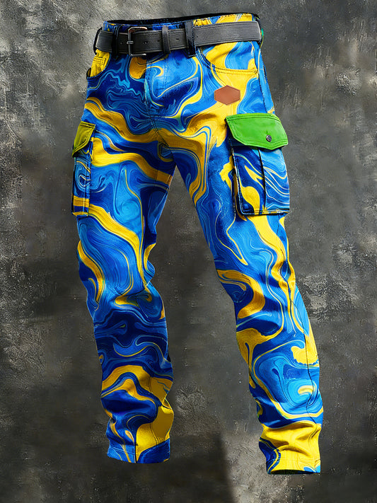 Men's Retro Business Style Casual Work Trousers