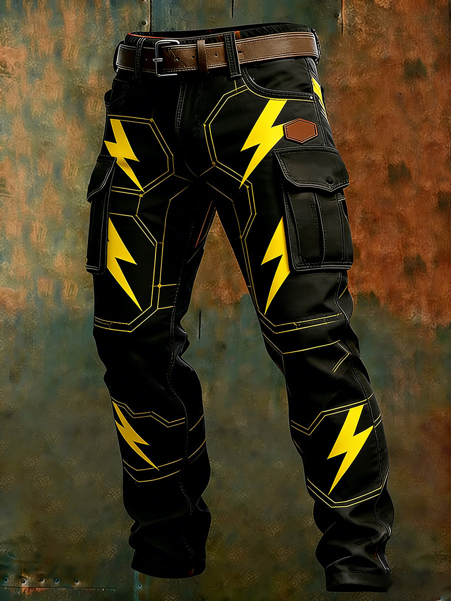 Men's Retro Business Style Casual Work Trousers