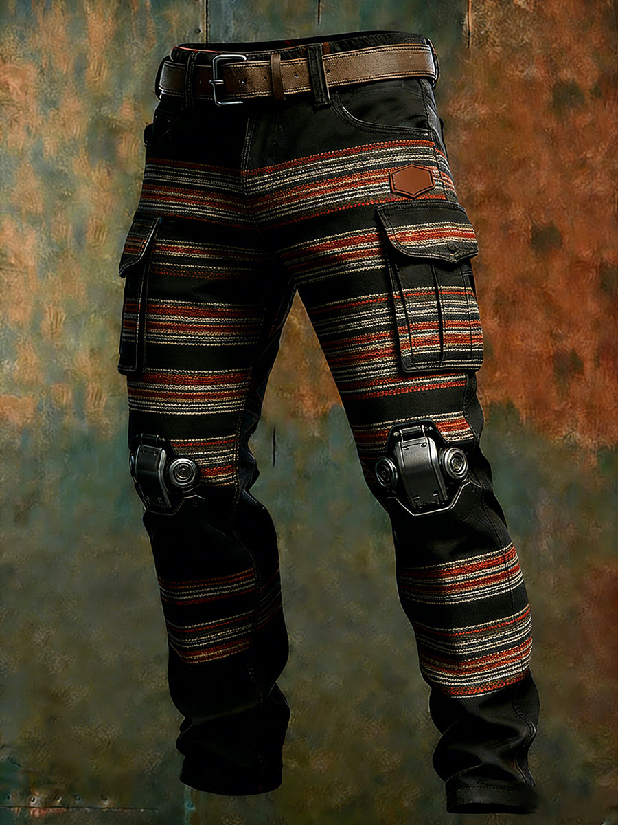 Men's Retro Business Style Casual Work Trousers
