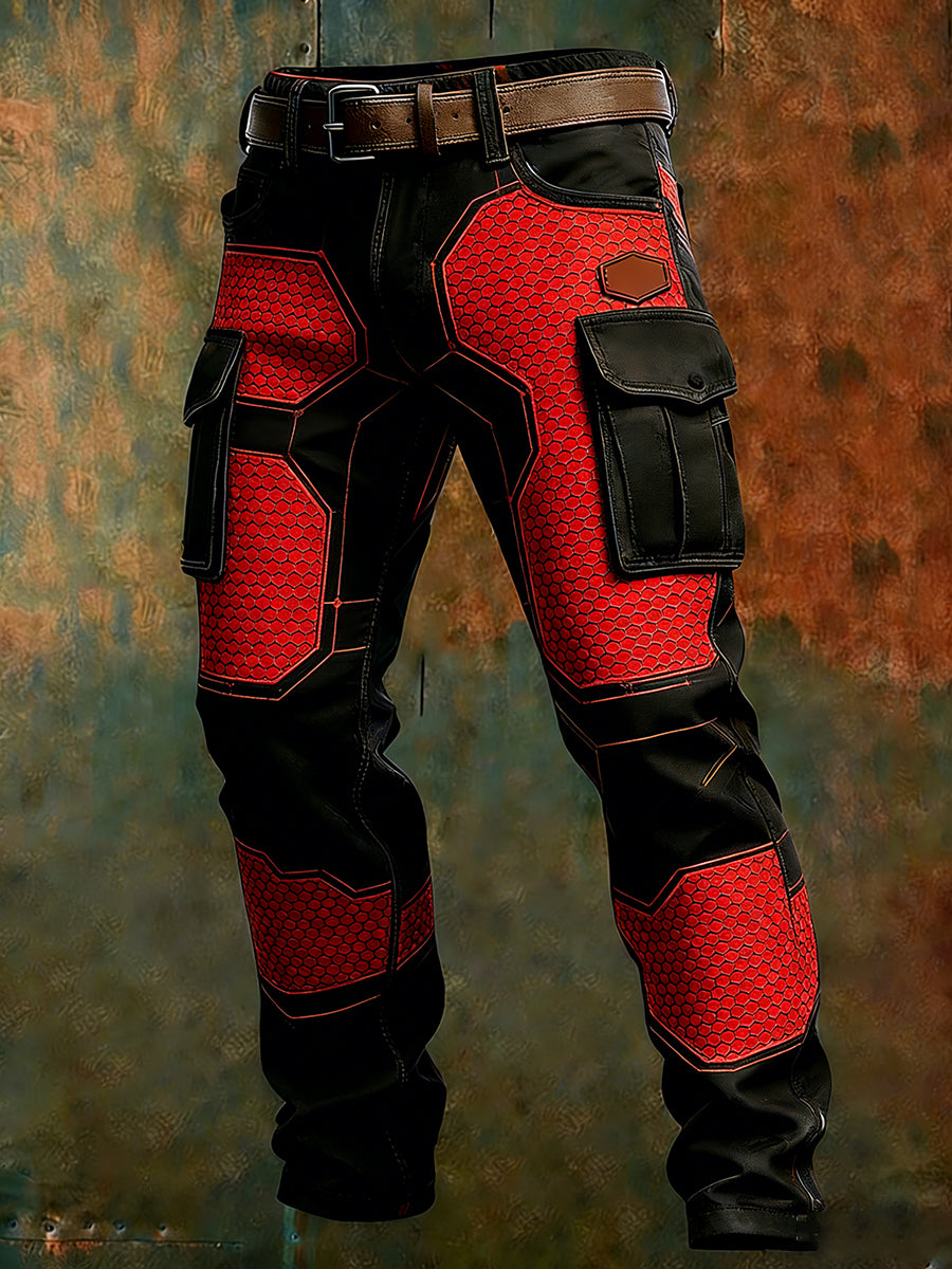 Men's Retro Business Style Casual Work Trousers