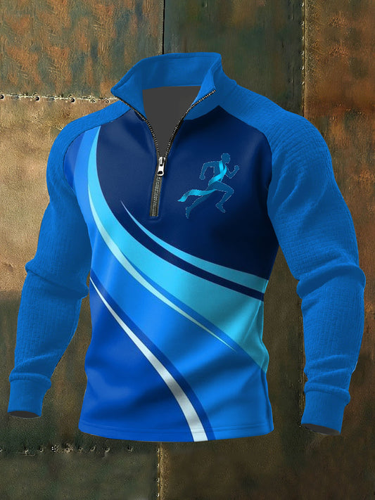 Retro Prostate Cancer Awareness Print Casual Sweatshirt