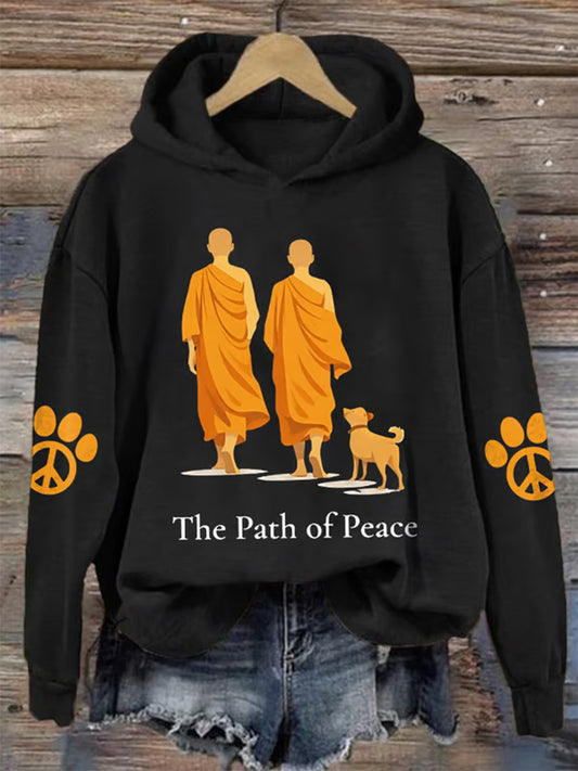 Women's Walk For Peace Print Sweatshirt
