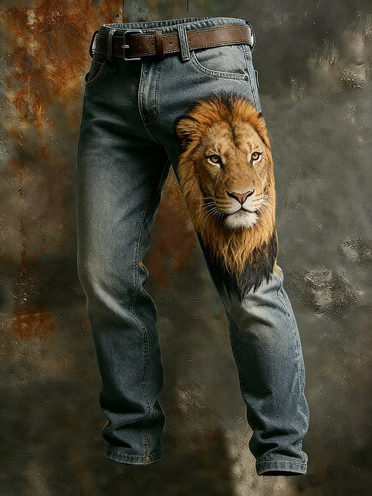 Men's Retro Business Style Casual Work Trousers