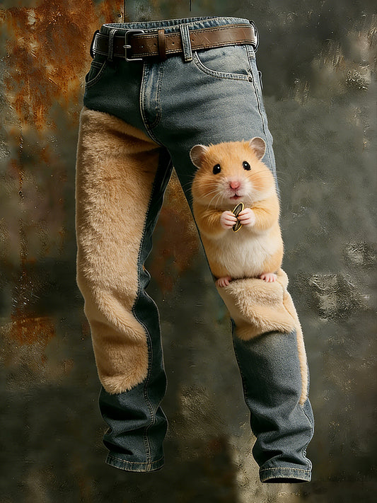 Men's Retro Business Style Casual Work Trousers