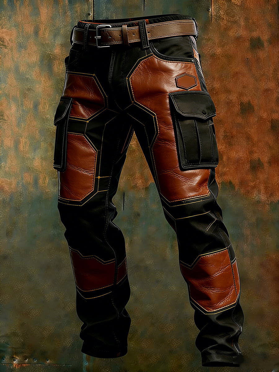Men's Retro Business Style Casual Work Trousers