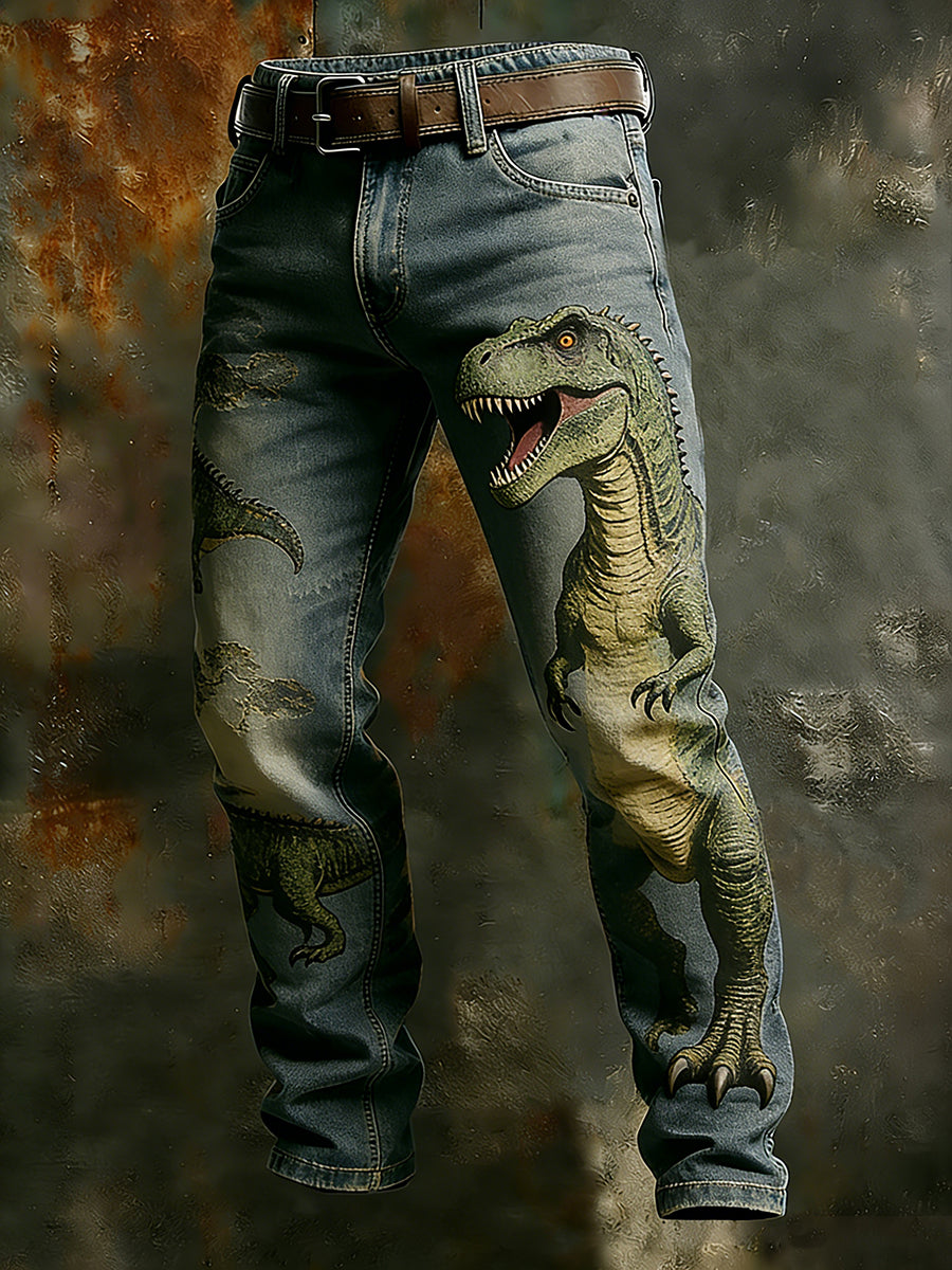 Men's Retro Business Style Casual Work Trousers