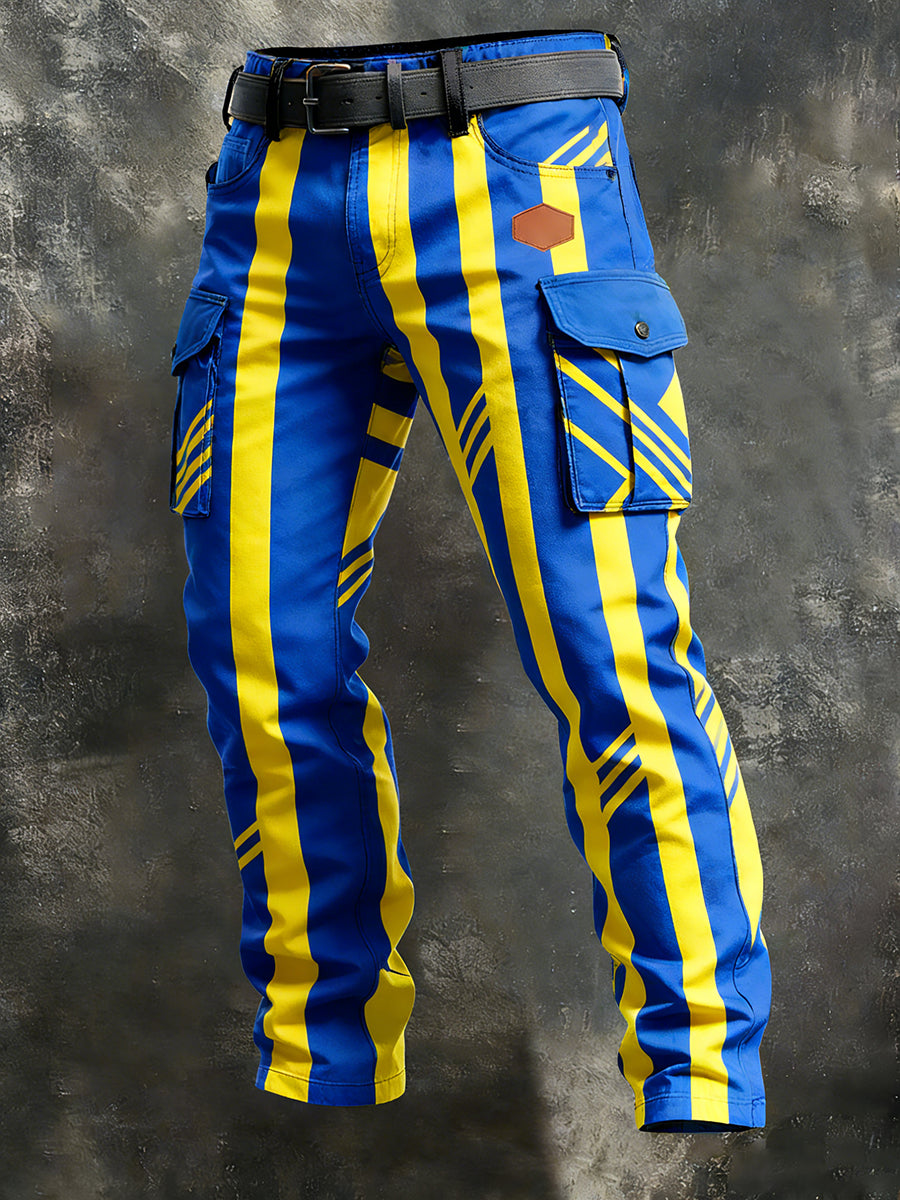 Men's Retro Business Style Casual Work Trousers
