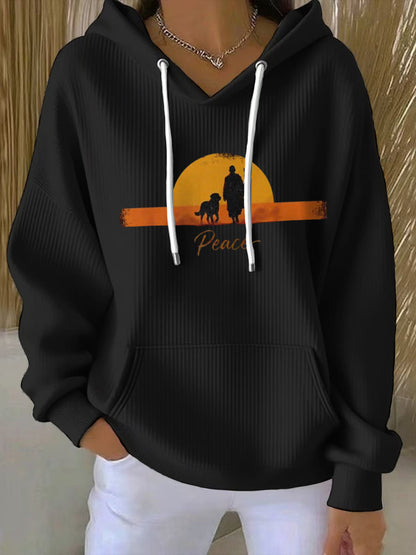 Women's Walk For Peace Printed Hoodie