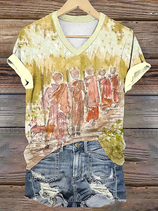 Women's Walk For Peace Printed T-shirt