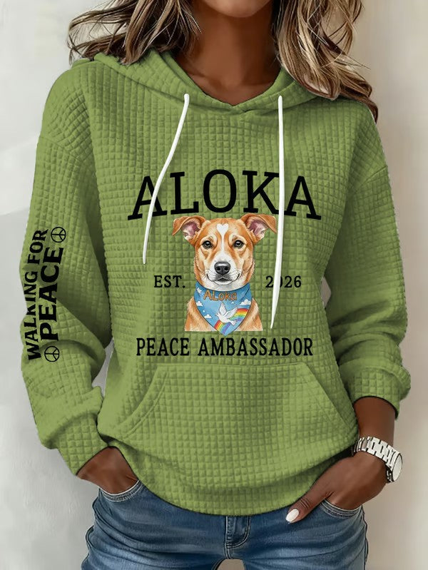 Women's Walk For Peace Art Print Hoodie