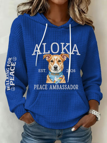 Women's Walk For Peace Art Print Hoodie