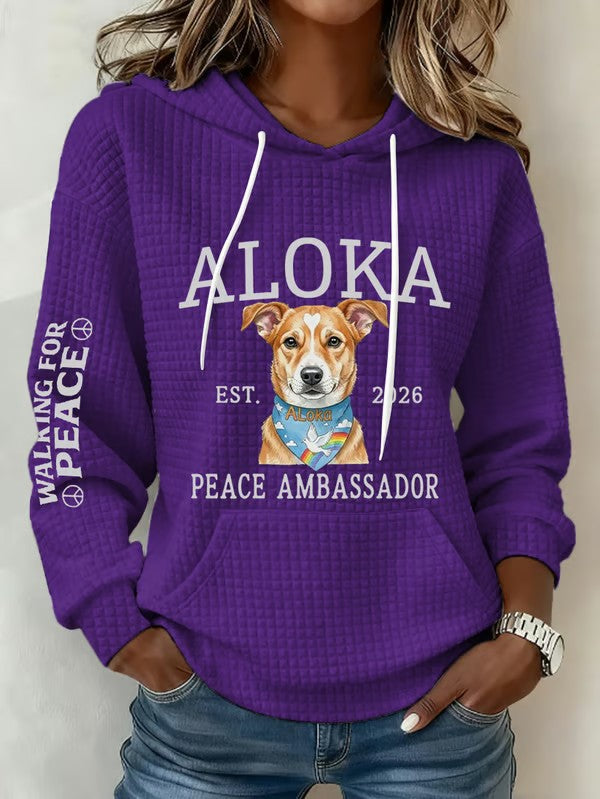 Women's Walk For Peace Art Print Hoodie